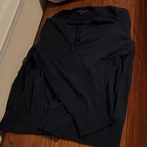 Brooks Brothers Navy Cardigan Sweater